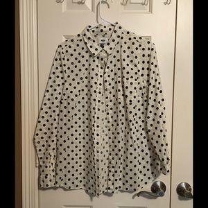 Old Navy Polka Dot Blouse