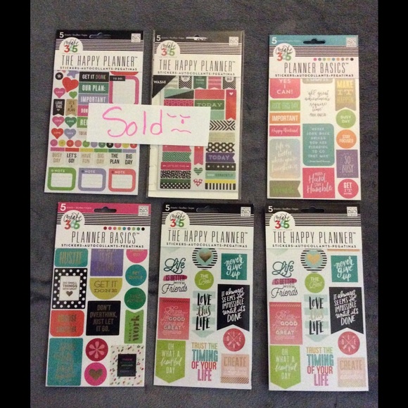 SOLD...Planner Accessories- choose 1/all!