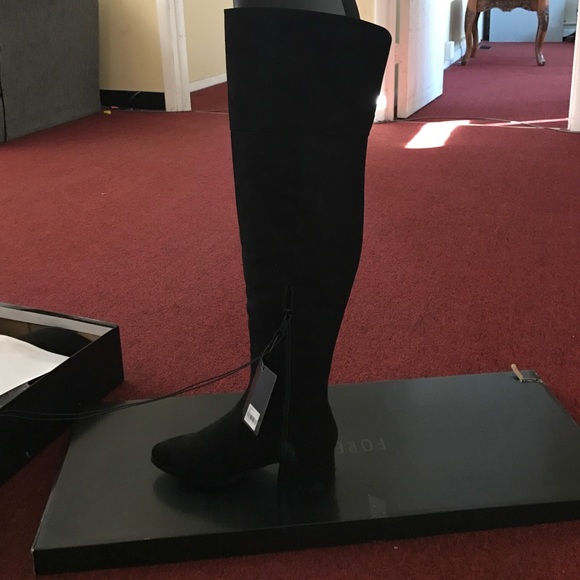 Forever 21 high boots with small heel