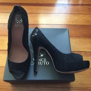 Vince Camuto peep toe pumps
