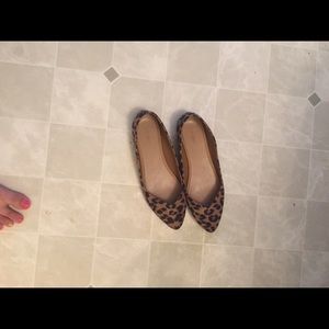 Leopard print flats
