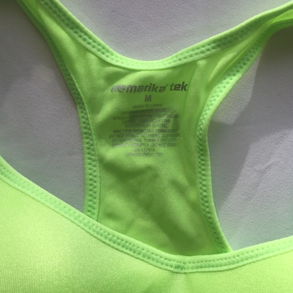 Neon green compact sports bra - Picture 2 of 2