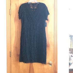 Brand new size 14W Marina Black Lace Dress
