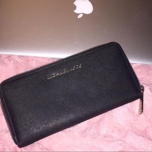 Michael Kors Black Saffiano Leather Wallet - New