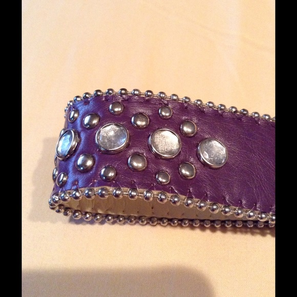 Plum Blinged Out Equestrian Belt main image 4