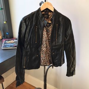Black Vegan Leather Jacket