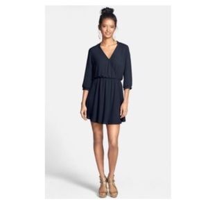 LUSH Black Wrap Dress - Size Large