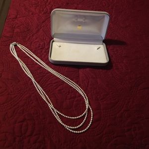 Daimaru 3 strand pearl necklace