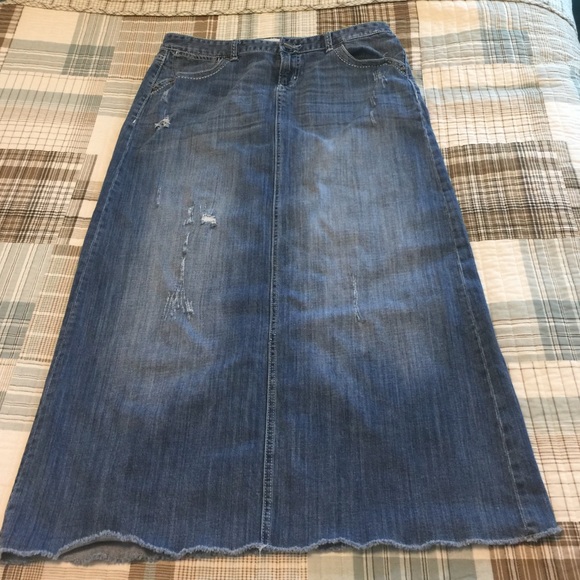 Long Jean skirt