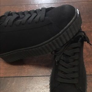 Black sneakers