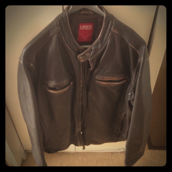 Levi's leather coat