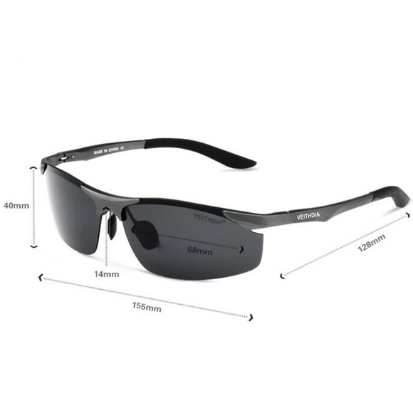▪️NEW - Gray Framed Sun Glasses - Picture 2 of 4