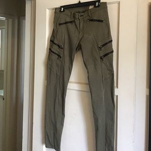 Rag & Bone Skinny Jeans with Zipper Detail