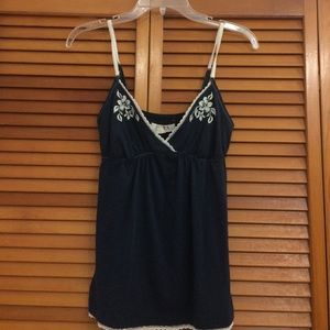 Navy blue Hollister tank top