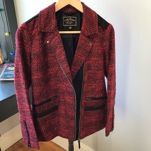 NWOT Lucky Brand Red Tweed Blazer!!!