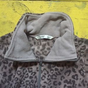Old Navy Leopard Fleece Jacket