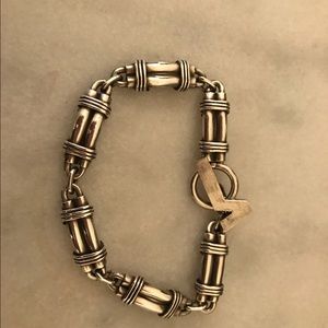 Silver men's bracelet 925 9 inches long