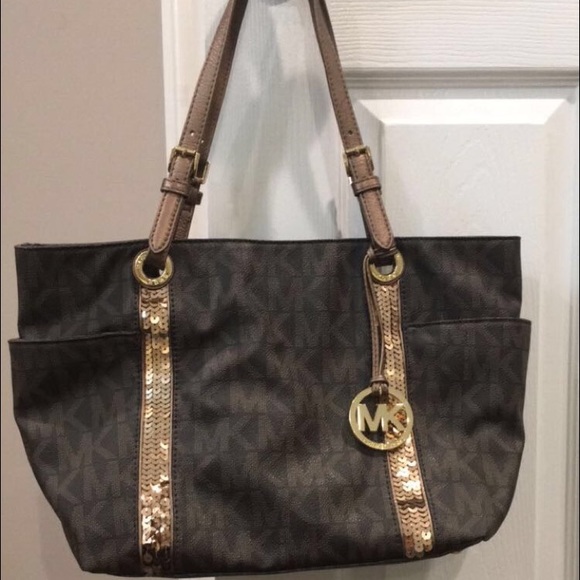 Michael Kors Sequin Tote! Priced to sell fast!