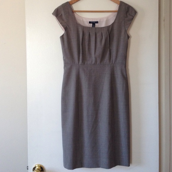 Banana Republic Gray Sheath Dress Size 4