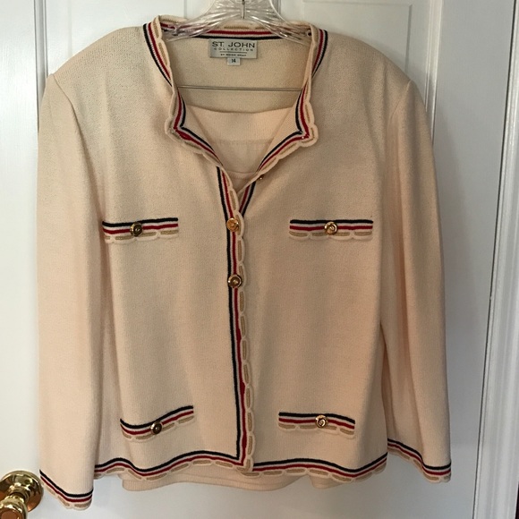 2 piece ST JOHN knit suit