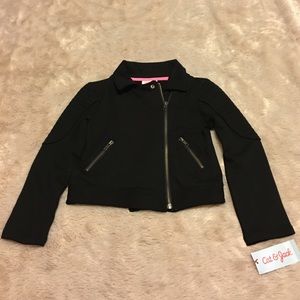 Girls Cat & Jack Black Moro Jacket 6/6x.