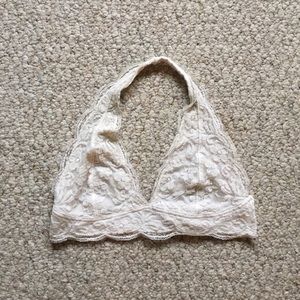 White Urban Outfitters Halter Bralette