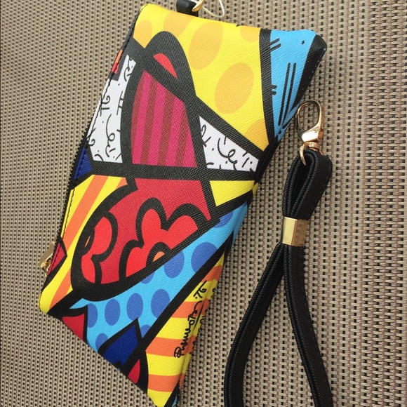 Romero Britto wristlet