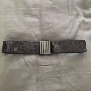 Black Sequin Belt
