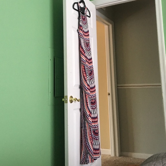 Aztec Tribal print Maxi Dress - Picture 3 of 4