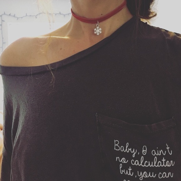 Snowflake ❄️ suede choker - Picture 3 of 4