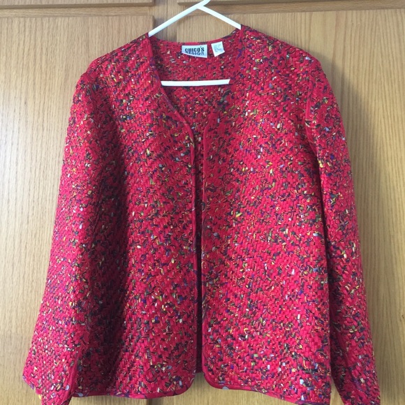 chico's silk jacket