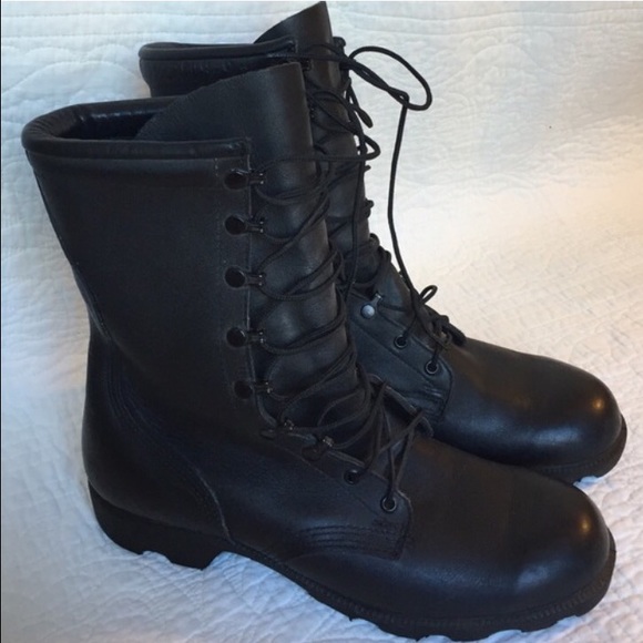 Leather Military Boots
