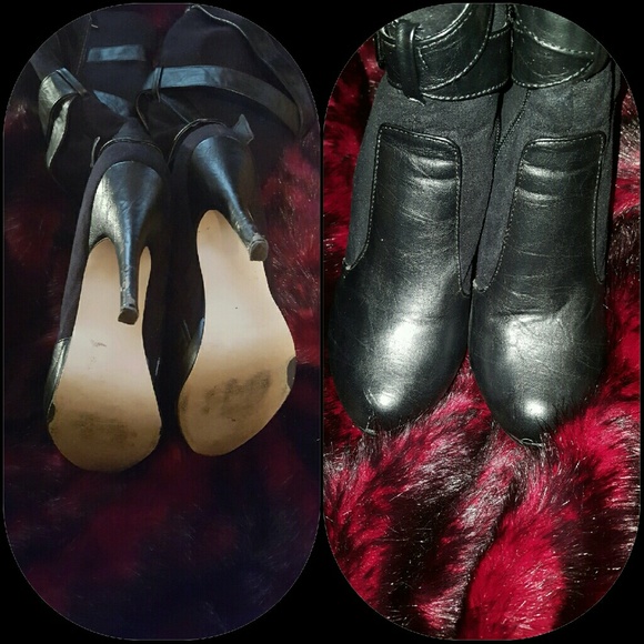 Suede/Leather Platform Boots by Shi (Journey) - Picture 3 of 4