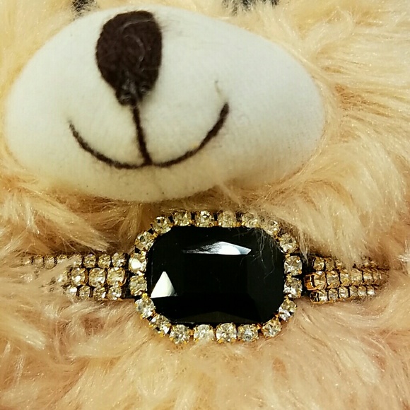 Elegant Choker Rhinestones diamond /Black look. - Picture 2 of 4