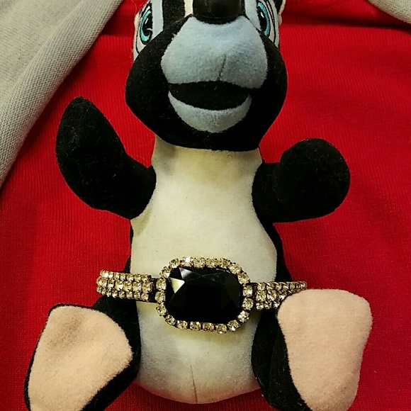 Elegant Choker Rhinestones diamond /Black look. - Picture 3 of 4