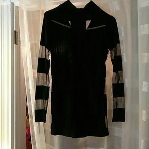 Black lace 1piece outfit