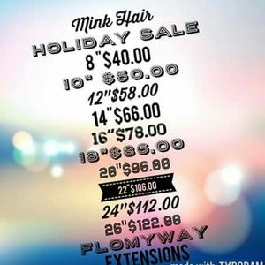 Mink hair sale