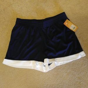 Navy blue gym shorts