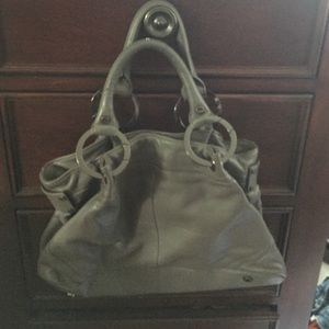 Leather grey Kenneth Cole New York hand bag