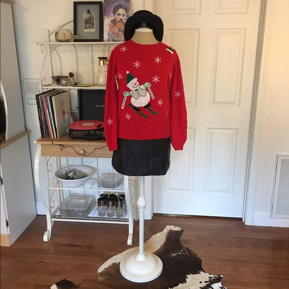 Cute Ugly Christmas Sweater Party SnowmanSnowflake