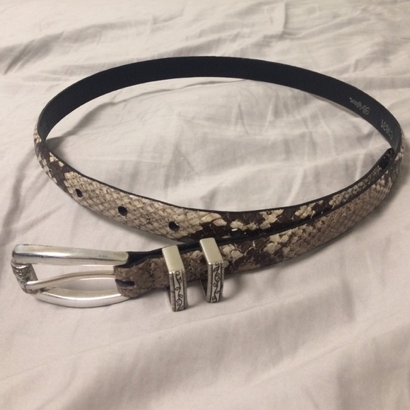 SOLD TO THRIFT SHOP Brighton snakeskin waist belt