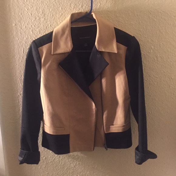 Banana Republic Black and Tan moto jacket!