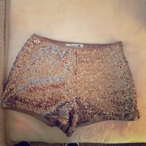 Sequin shorts