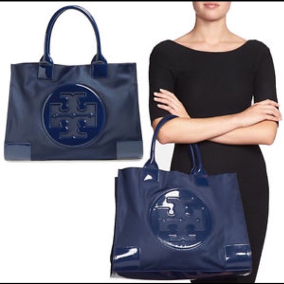 Large Ella navy tote