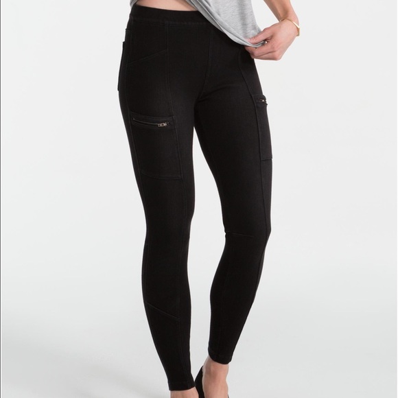 NWT spanx grey wash cargo leggings