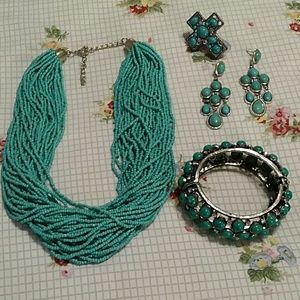 Bundle Turquoise jewlery set