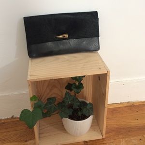 Haircalf leather Lucky Brand clutch