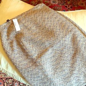 Jcrew Metallic side zip skirt