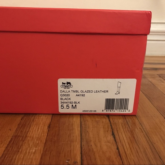 Coach Dalla Over The Knee Black Boots size 5.5 NEW - Picture 8 of 8