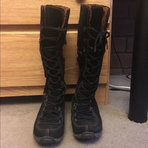 TIMBERLAND Womens Suede Fleece Lined Lace Up Boots